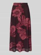 ZABAIONE Midirock mit elastischem Bund Modell 'Se44renity' in Pflaume,...