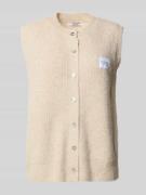 VILLA SOPHIE Strickweste aus Viskose-Mix mit Label-Detail Modell 'LEA'...