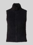 Zero Weste mit Stehkragen in Black, Größe 42