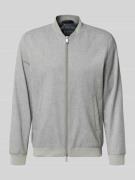 Roy Robson Blouson mit Zweiwege-Reißverschluss in Hellgrau, Größe L