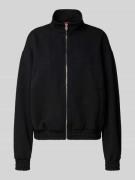 HUGO Regular Fit Sweatjacke mit Strukturmuster Modell 'DARGIE' in Blac...