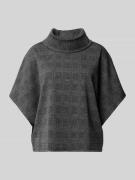 Apricot T-Shirt mit Rollkragen in Anthrazit, Größe L