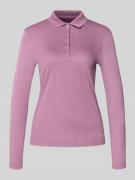 Christian Berg Woman Regular Fit Poloshirt mit Knopfleiste in Flieder,...