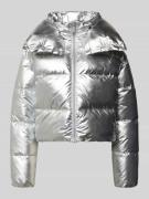 SAVE THE DUCK Cropped Steppjacke mit Stehkragen Modell 'GISELLE' in Si...