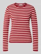 Tommy Hilfiger Slim Fit Strickpullover aus reiner Wolle in Rot, Größe ...