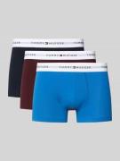 Tommy Hilfiger Slim Fit Trunks aus Baumwoll-Mix im 3er-Pack in Bordeau...