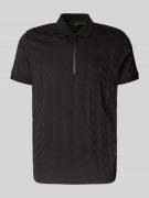 BOSS Green Relaxed Fit Poloshirt mit Strukturmuster Modell 'MIRROR' in...