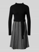 Apricot Midikleid aus Viskose-Mix in Black, Größe L