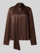 Jake*s Collection Relaxed Fit Bluse aus reine Viskose mit Stehkragen i...