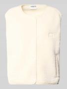 Jake*s Casual Weste aus Teddyfell mit Eingrifftaschen in Ecru, Größe X...