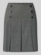 More & More Minirock mit Glencheck-Muster in Anthrazit, Größe 34