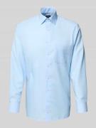 OLYMP Regular Fit Freizeithemd mit Logo-Stitching Modell 'New' in Bleu...