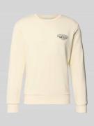 Jack & Jones Sweatshirt mit Label-Print Modell 'MAKOTO' in Offwhite, G...