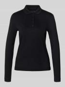 Christian Berg Woman Regular Fit Poloshirt mit Knopfleiste in Black, G...