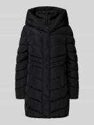 Tom Tailor Regular Fit Steppmantel mit Kapuze in Black, Größe S