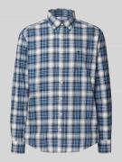 Fynch-Hatton Freizeithemd mit Knopfleiste in Marine, Größe L