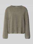 Marella Strickpullover aus Baumwoll-Kaschmir-Mix Modell 'NANTI' in Oli...