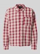 Pegador Oversized Freizeithemd mit Knopfleiste in Bordeaux, Größe S