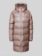 RAINS Steppmantel mit Leistentaschen Modell 'Alta' in Altrosa, Größe M