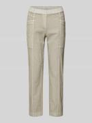 TONI Slim Fit Jogpants mit verkürztem Schnitt Modell 'Sue' in Oliv, Gr...