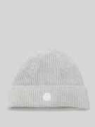 BOSS Beanie aus Woll-Kaschmir-Mix Modell 'LEAH' in Mittelgrau, Größe 1