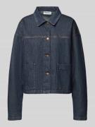 My Essential Wardrobe Jeansjacke mit Eingrifftaschen in Dunkelblau, Gr...