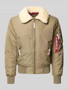 Alpha Industries Jacke mit Reißverschluss Modell 'INJECTOR' in Khaki, ...