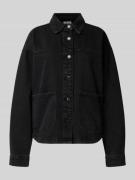 Noisy May Relaxed Fit Jeansbluse Modell 'KETTIE' in Black, Größe L
