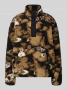 Carhartt Work In Progress Fleecepullover mit Stehkragen und Känguru-Ta...