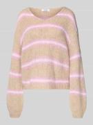 mbyM Strickpullover mit Rundhalsausschnitt Modell 'Gatilin' in Pink, G...