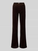 Cambio Flared Cordhose mit 5-Pocket-Design Modell 'PARIS' in Dunkelbra...