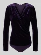mbyM Body in Wickel-Optik Modell 'Lione' in Lila, Größe M