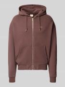 BLKVIS Sweatjacke mit Kapuze in Pflaume, Größe L