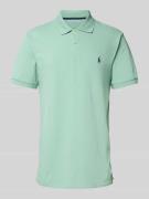 Polo Ralph Lauren Tailored Fit Poloshirt mit Logo-Stitching in Mint, G...