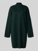 Jake*s Collection Strickkleid aus Viskose-Mix mit Stehkragen in Smarag...