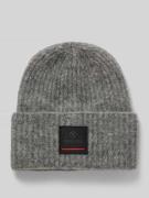 FIRE + ICE Beanie mit Alpaka-Anteil Modell 'TUANA' in Mittelgrau, Größ...