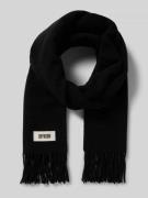 Drykorn Schal aus Wolle-Lanawolle-Mix mit Fransen Modell 'GAZE' in Bla...