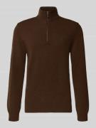 Polo Ralph Lauren Strickpullover aus Wolle mit Stehkragen und Reißvers...