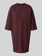 OPUS Knielanges Strickkleid mit 1/2-Arm Modell 'Wanalo' in Bordeaux, G...