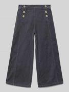 Mango Cordhose mit Knöpfen Modell 'linita' in Graphit, Größe 152