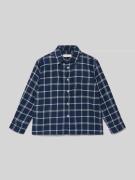 Mango Freizeithemd mit Brusttasche in Marine, Größe 116