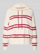 LIU JO SPORT Relaxed Fit Pullover aus Viskose-Mix mit Logo-Stitching i...