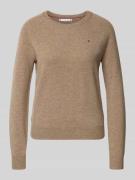 Tommy Hilfiger Regular Fit Strickpullover aus Woll-Kaschmir-Mix in Tau...