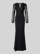 Lipsy Abendkleid mit Pailettenbesatz in Black, Größe 32