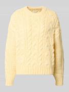 Christian Berg Woman Loose Fit Strickpullover mit Woll-Anteil in Hellg...