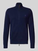 Polo Ralph Lauren Wolljacke mit Stehkragen in Marine, Größe L