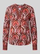 Emily Van den Bergh Regular Fit Bluse aus Viskose mit V-Ausschnitt in ...