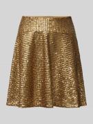 Lauren Ralph Lauren Minirock mit Pailletten Modell 'KARJYLL' in Gold M...