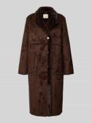 FREE/QUENT Mantel in Leder-Optik Modell 'LAMSE' in Dunkelbraun, Größe ...
