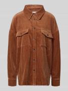 Gestuz Relaxed Fit Hemdbluse aus Cord Modell 'cortes' in Camel, Größe ...